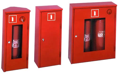 шкафы для хранения огнетушителей